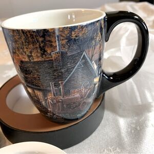 Terry Redlin Tea Cup 3.5” Morning Sunrise New in Box  Lang Ceramic Gorgeous